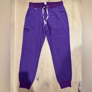 Figs zimora jogger scrub pants purple size M
